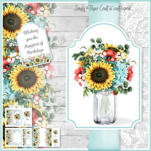 Mason Jar of Flowers 1