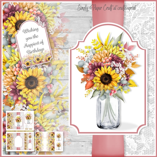 Mason Jar of Flowers 2