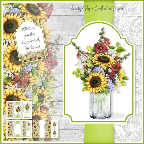 Mason Jar of Flowers 5