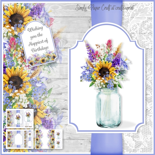 Mason Jar of Flowers 6