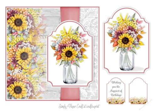 Mason Jar of Flowers 2