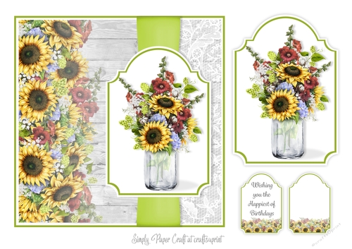 Mason Jar of Flowers 5