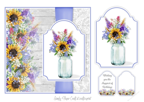 Mason Jar of Flowers 6