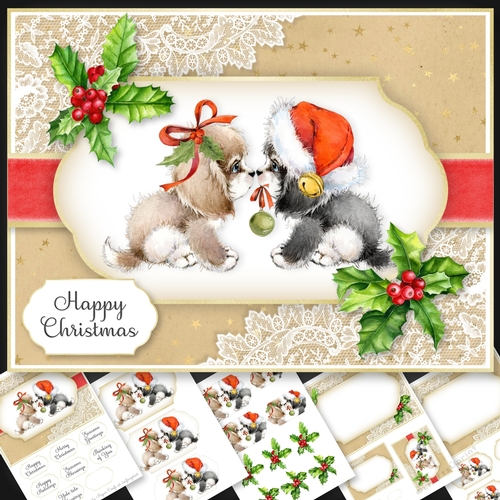 Vintage Puppy Christmas 1