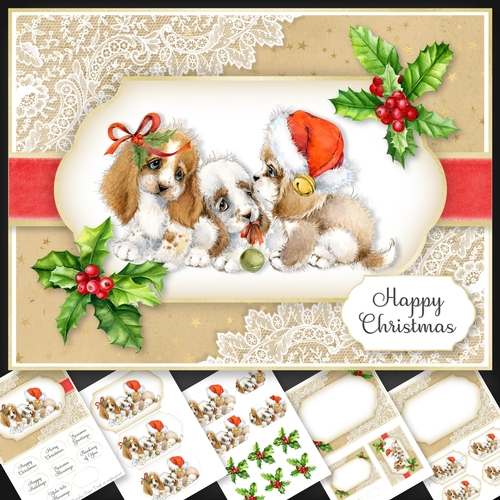 Vintage Puppy Christmas 2
