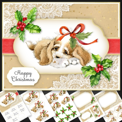 Vintage Puppy Christmas 3