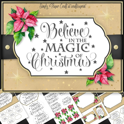 Christmas Word art 6x8 Mini Kit 1