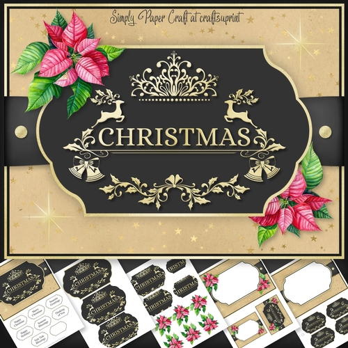 Christmas Word art 6x8 Mini Kit 3