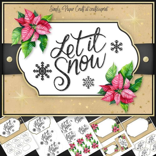 Christmas Word art 6x8 Mini Kit 5