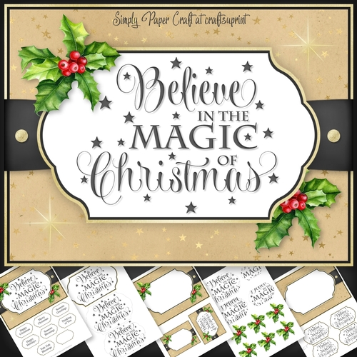 Christmas Word art 6x8 Mini Kit 2