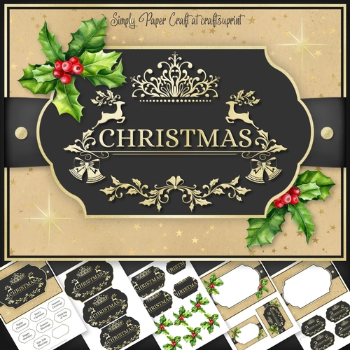 Christmas Word art 6x8 Mini Kit 4