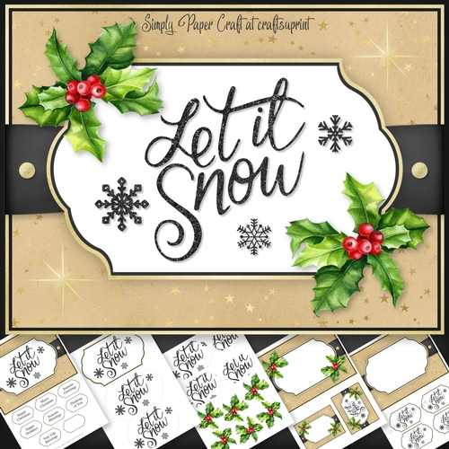 Christmas Word art 6x8 Mini Kit 6