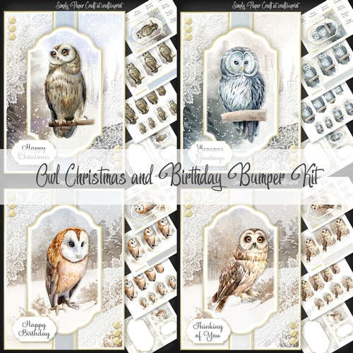 Owl Christmas and Birthday Bumper Kit