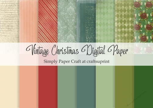 Vintage Christmas Digital Paper