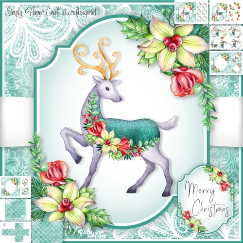 Reindeer Floral 1