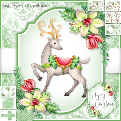 Reindeer Floral 2