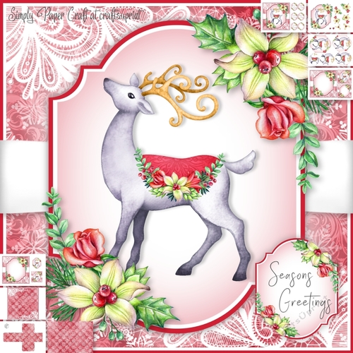 Reindeer Floral 3