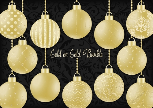 Gold on Gold Bauble