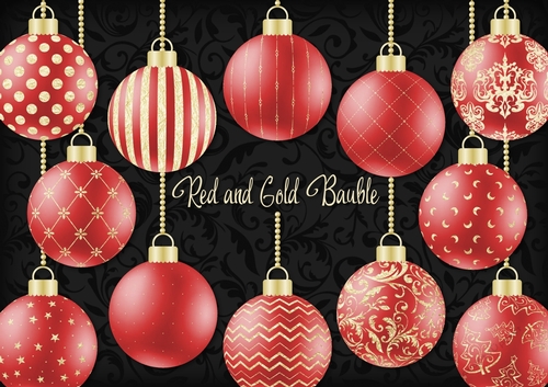 Red and Gold Bauble