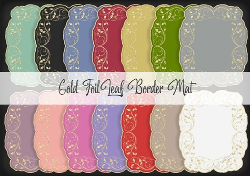 Leaf Border Mat