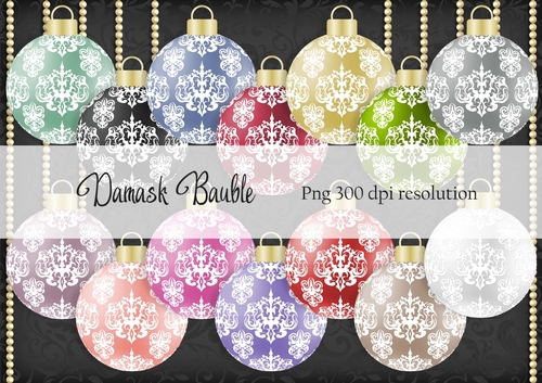 Damask Bauble
