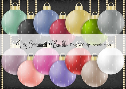 Line Ornament Bauble