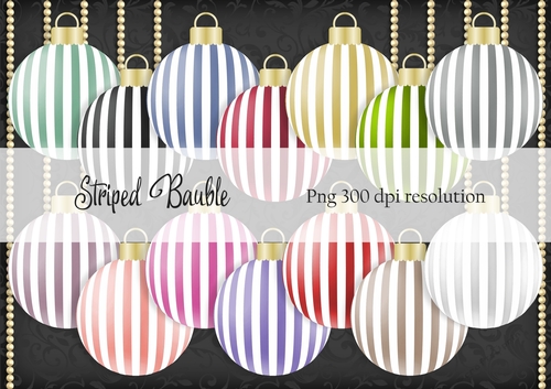 Striped Bauble