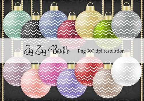 Zig Zag Bauble