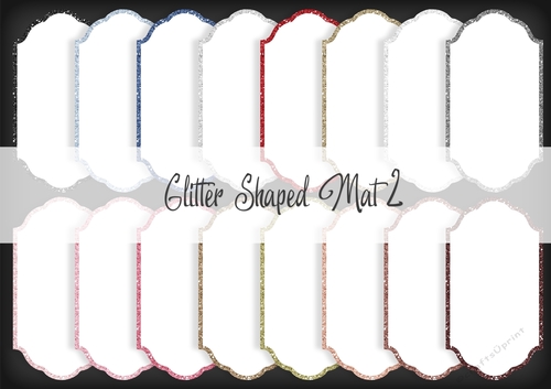 Glitter Shaped Mat 2