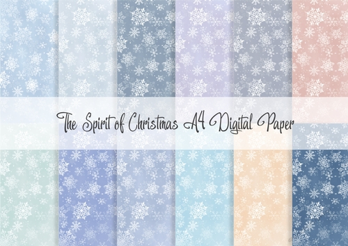 The Spirit of Christmas A4 Digital Paper