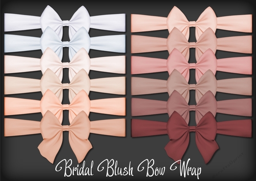 Bridal Blush Bow Wrap