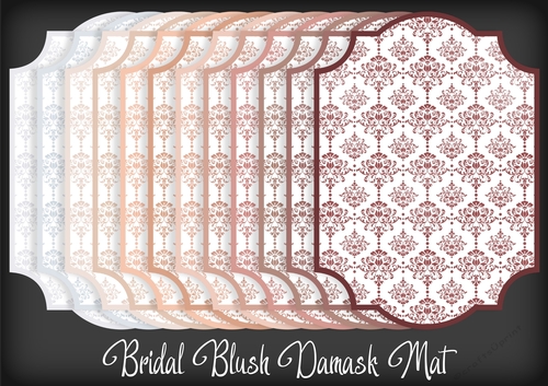 Bridal Blush Damask Mat