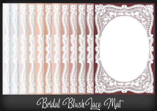 Bridal Blush Lace Mat