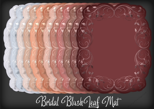 Bridal Blush Leaf Mat