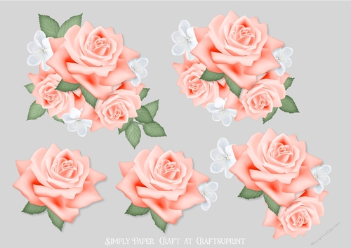 Sunset Rose Decoupage 1