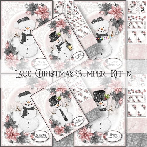 Lace Christmas Bumper Kit 12