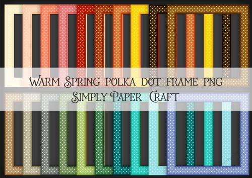 Warm Spring Polka Dot PNG