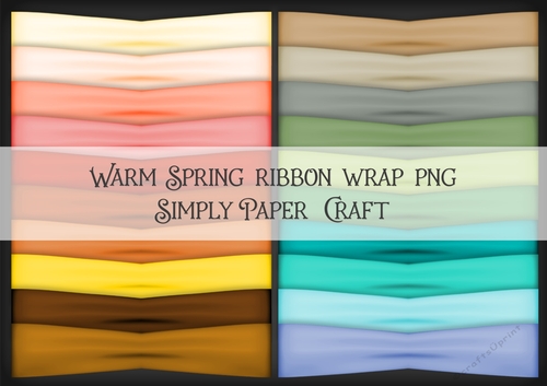 Warm Spring Ribbon Wrap PNG