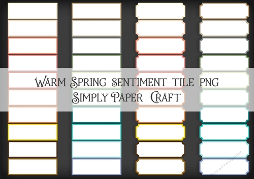 Warm Spring Sentiment Tile PNG