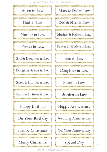 In Laws Sentiment Sheet 2