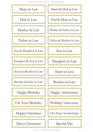 In Laws Sentiment Sheet 9