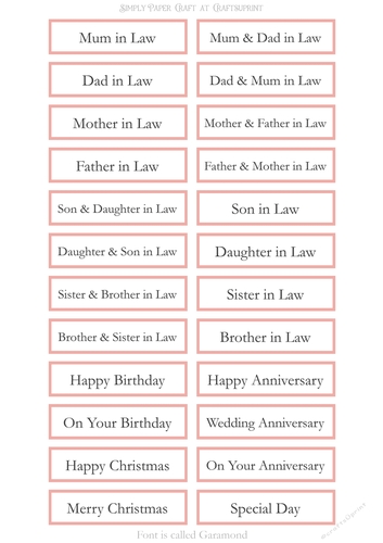 In Laws Sentiment Sheet 13