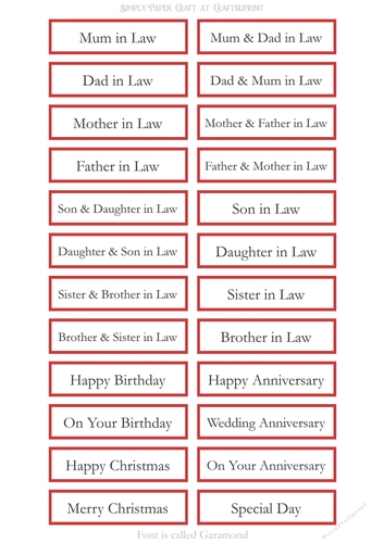 In Laws Sentiment Sheet 16