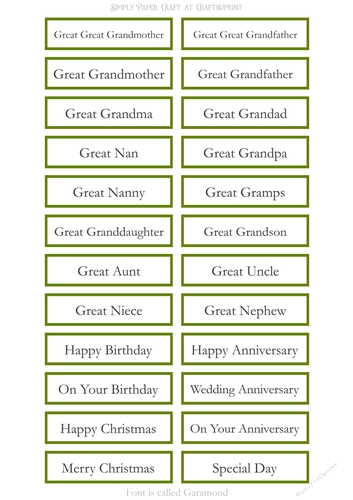 Great Relatives Sentiment Sheet 10