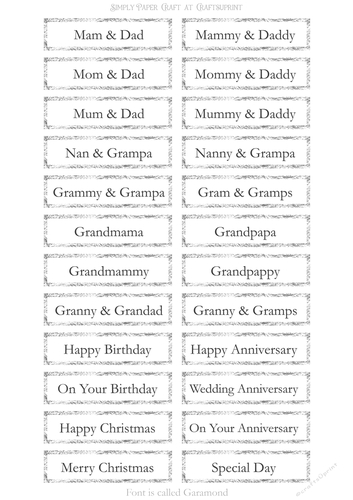 Alternative Older Relatives Sentiment Sheet 3