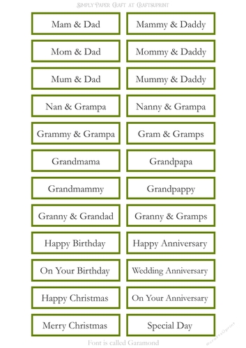 Alternative Older Relatives Sentiment Sheet 10