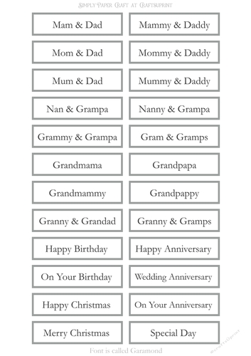 Alternative Older Relatives Sentiment Sheet 11