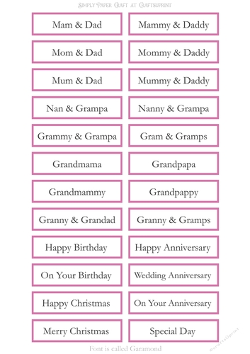 Alternative Older Relatives Sentiment Sheet 14