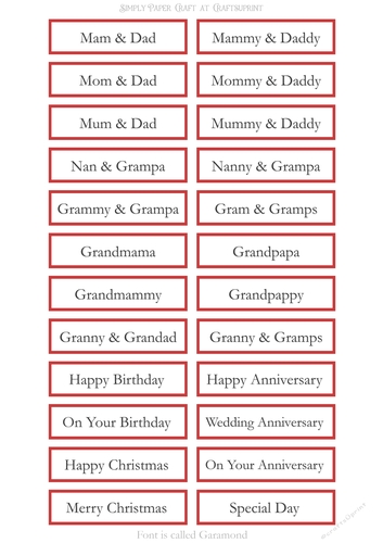 Alternative Older Relatives Sentiment Sheet 16