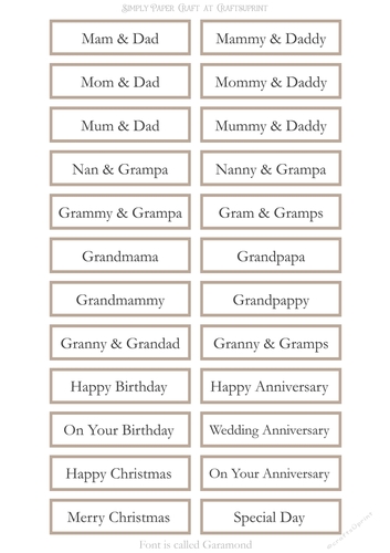 Alternative Older Relatives Sentiment Sheet 17